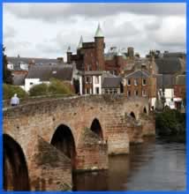 bridge with dumfries in background